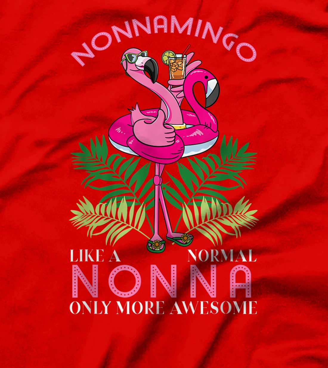 Nonnamingo Grandmother Flamingo Lover Gramma Grandma Granny T-Shirt