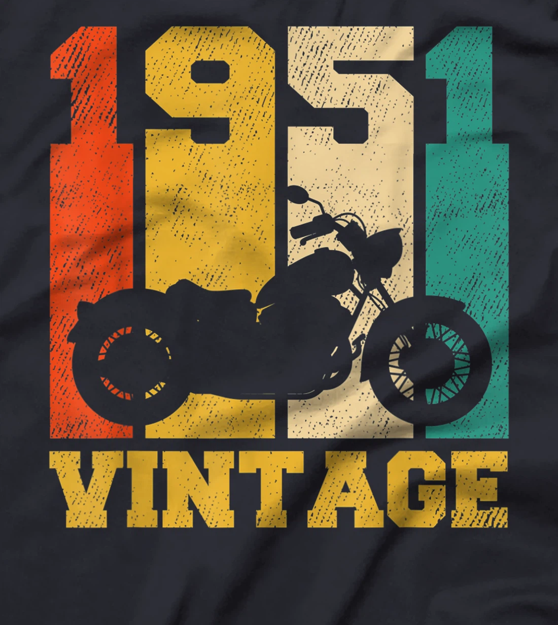 70 Years Old Gifts Vintage 1951 Motorcycle 70th Birthday T-Shirt