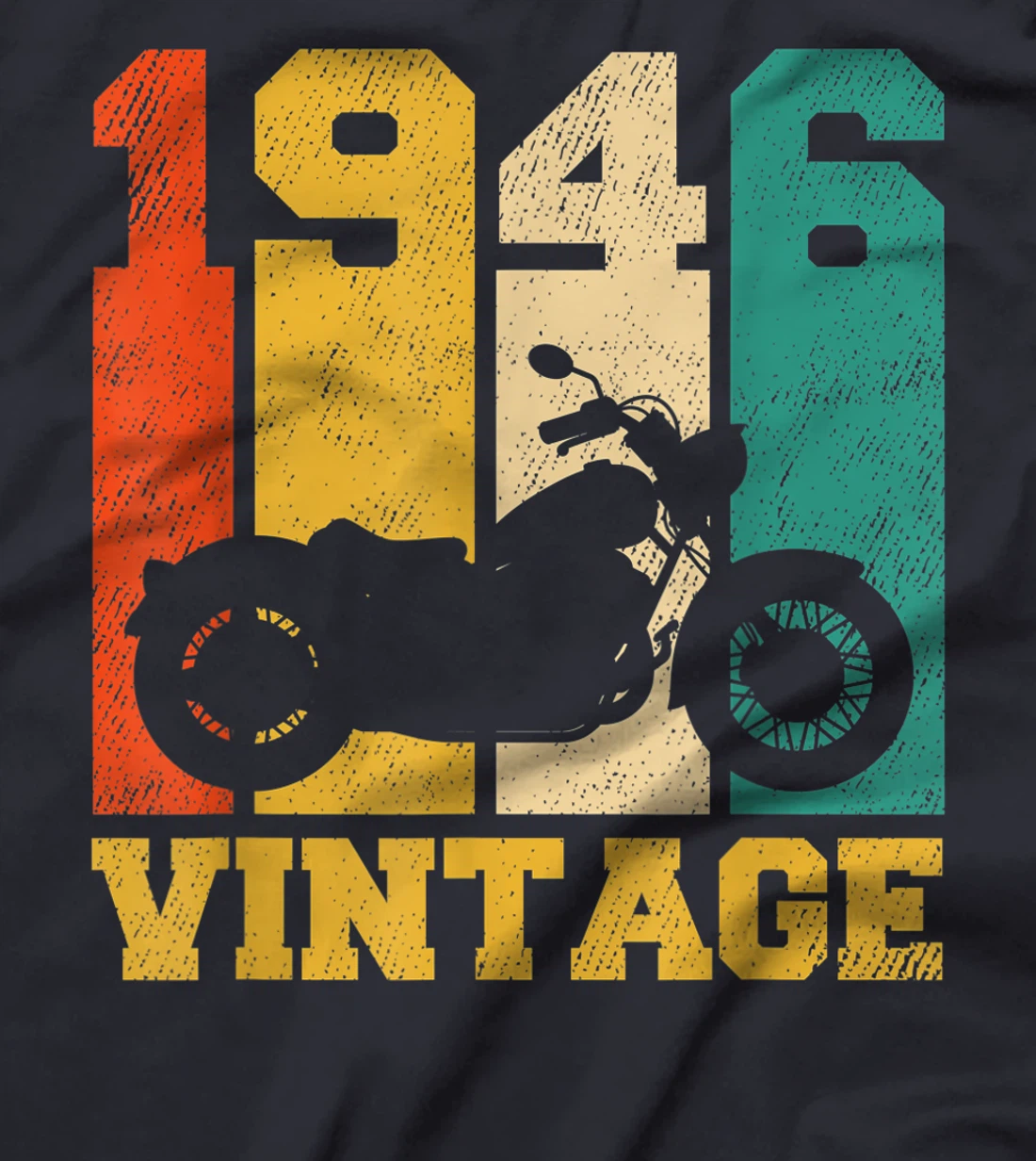 75 Years Old Gifts Vintage 1946 Motorcycle 75th Birthday T-Shirt
