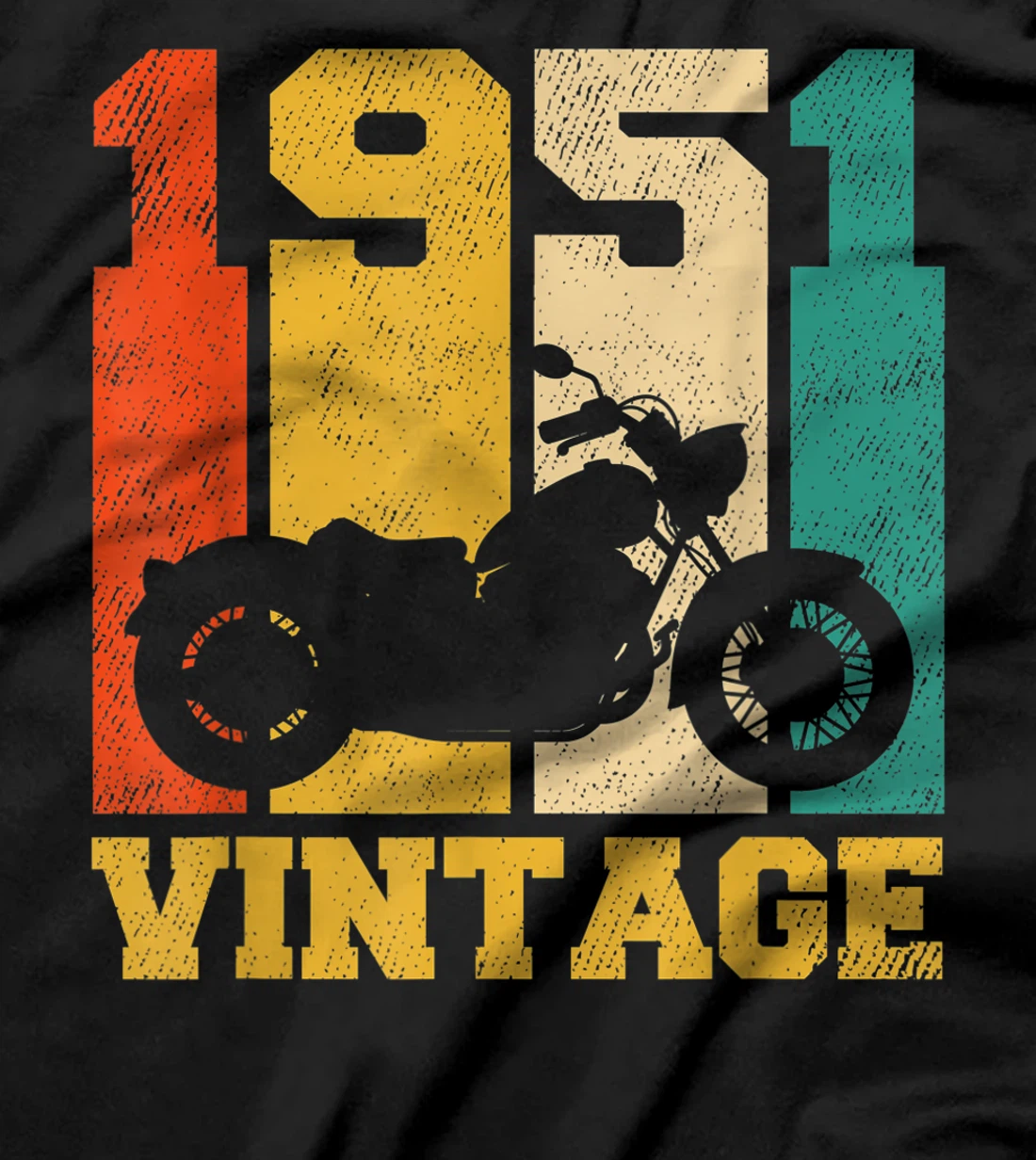 70 Years Old Gifts Vintage 1951 Motorcycle 70th Birthday T-Shirt