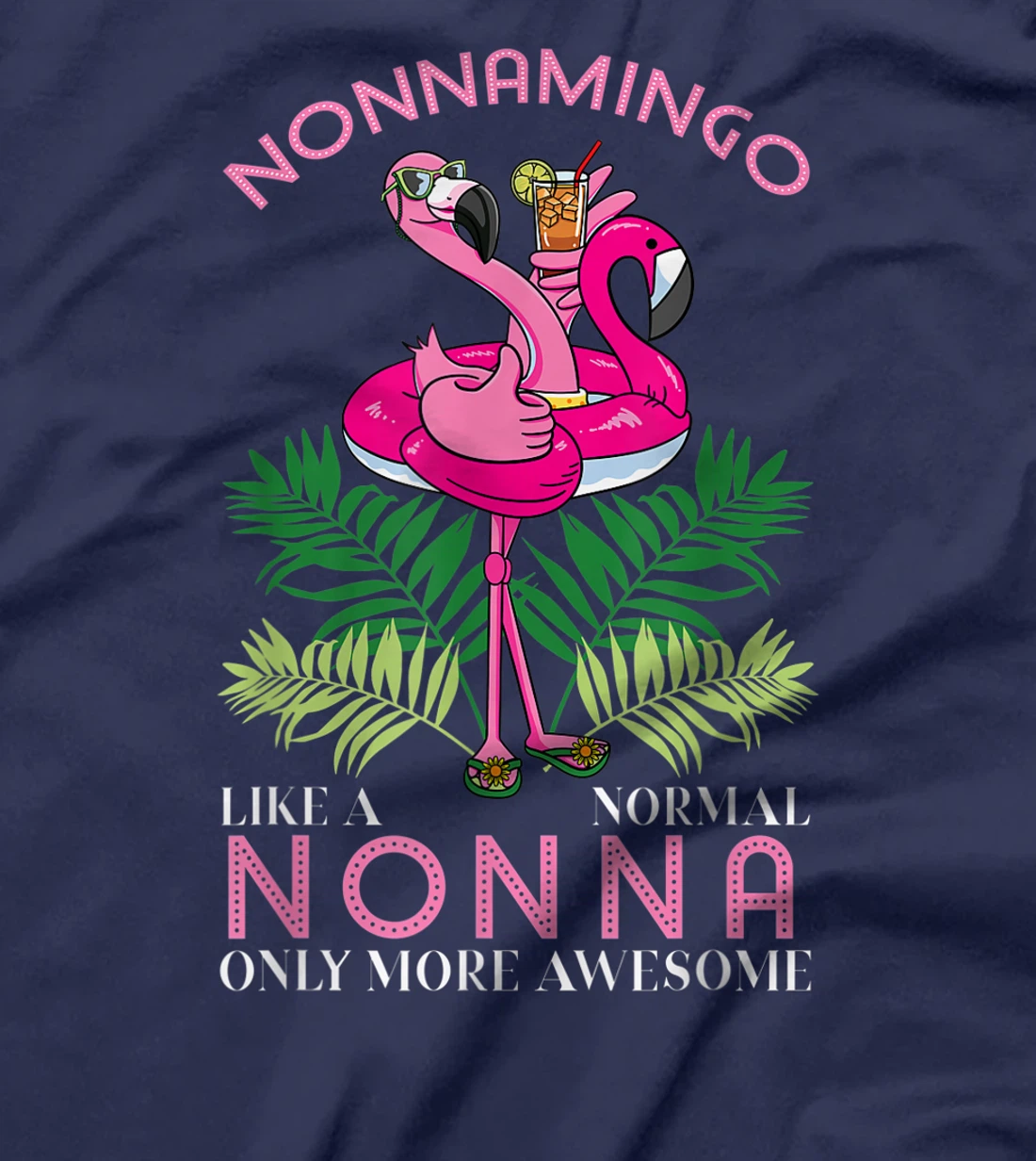 Nonnamingo Grandmother Flamingo Lover Gramma Grandma Granny T-Shirt