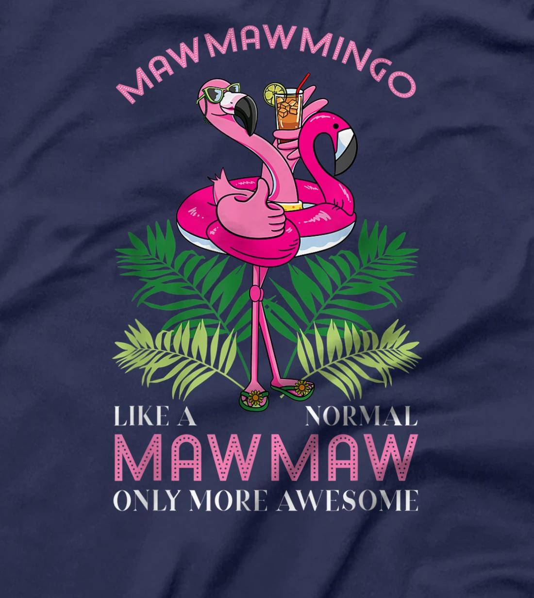 Mawmawmingo Grandmother Flamingo Lover Gramma Grandma Granny T-Shirt