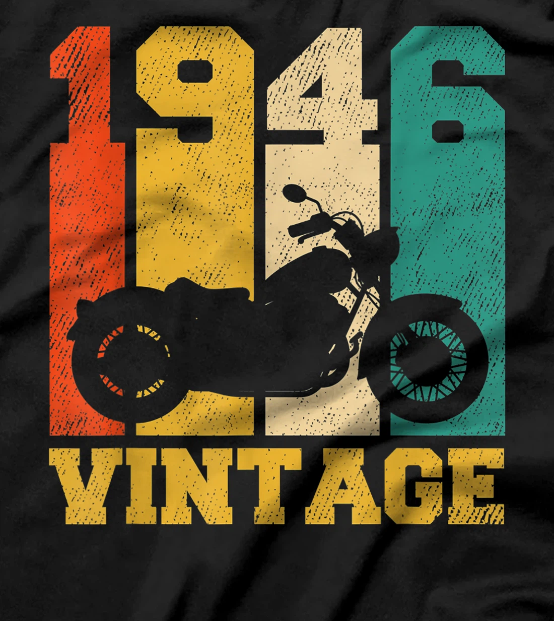 75 Years Old Gifts Vintage 1946 Motorcycle 75th Birthday T-Shirt