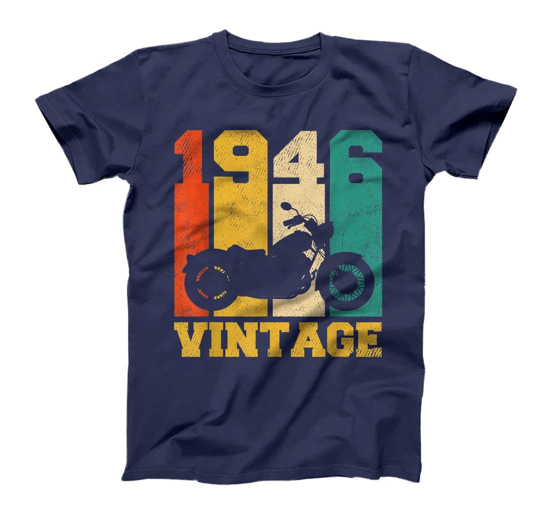 75 Years Old Gifts Vintage 1946 Motorcycle 75th Birthday T-Shirt
