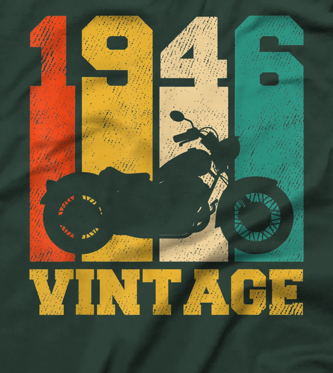 75 Years Old Gifts Vintage 1946 Motorcycle 75th Birthday T-Shirt