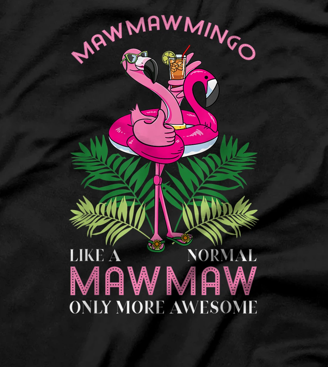 Mawmawmingo Grandmother Flamingo Lover Gramma Grandma Granny T-Shirt