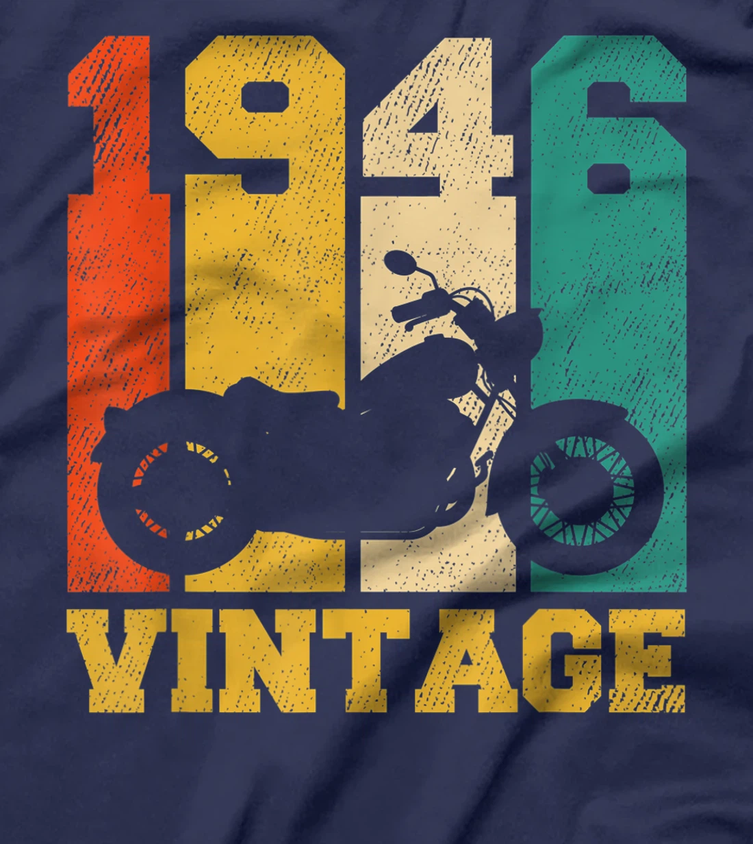 75 Years Old Gifts Vintage 1946 Motorcycle 75th Birthday T-Shirt