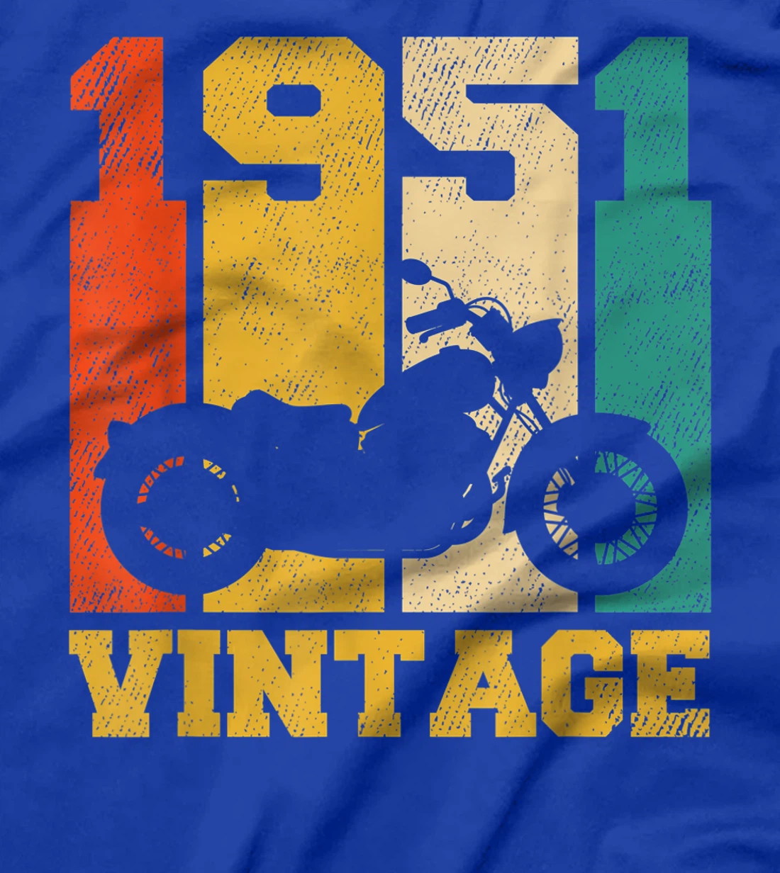 70 Years Old Gifts Vintage 1951 Motorcycle 70th Birthday T-Shirt