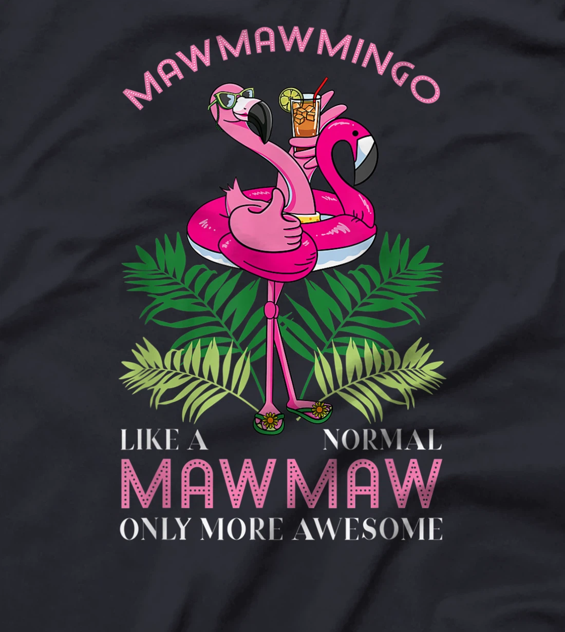Mawmawmingo Grandmother Flamingo Lover Gramma Grandma Granny T-Shirt