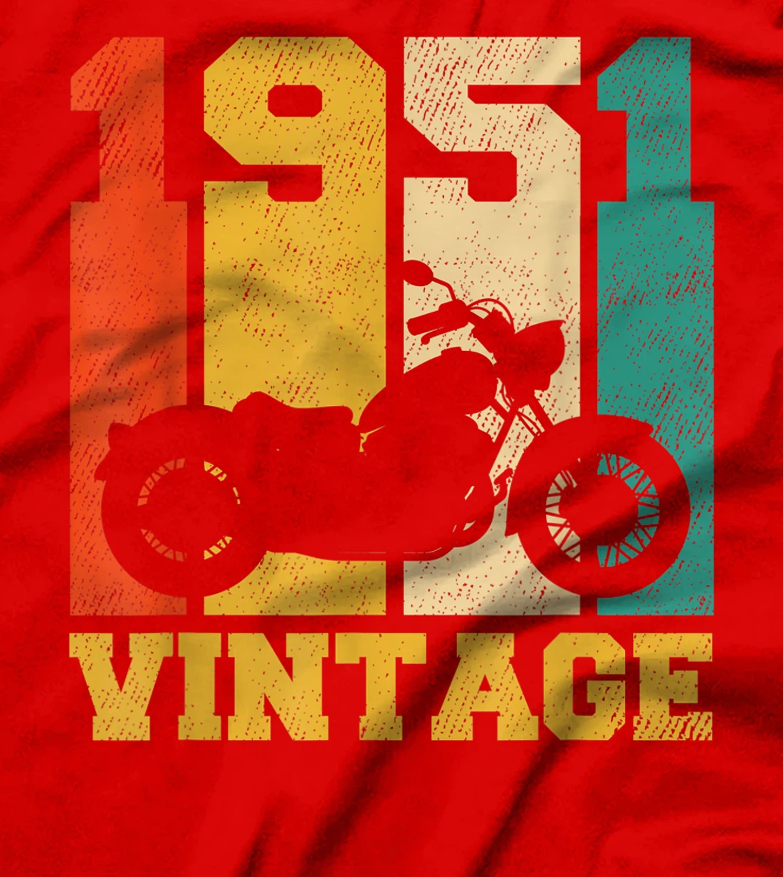 70 Years Old Gifts Vintage 1951 Motorcycle 70th Birthday T-Shirt