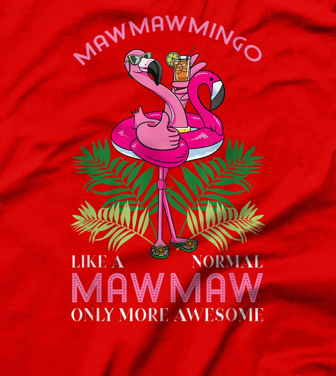 Mawmawmingo Grandmother Flamingo Lover Gramma Grandma Granny T-Shirt