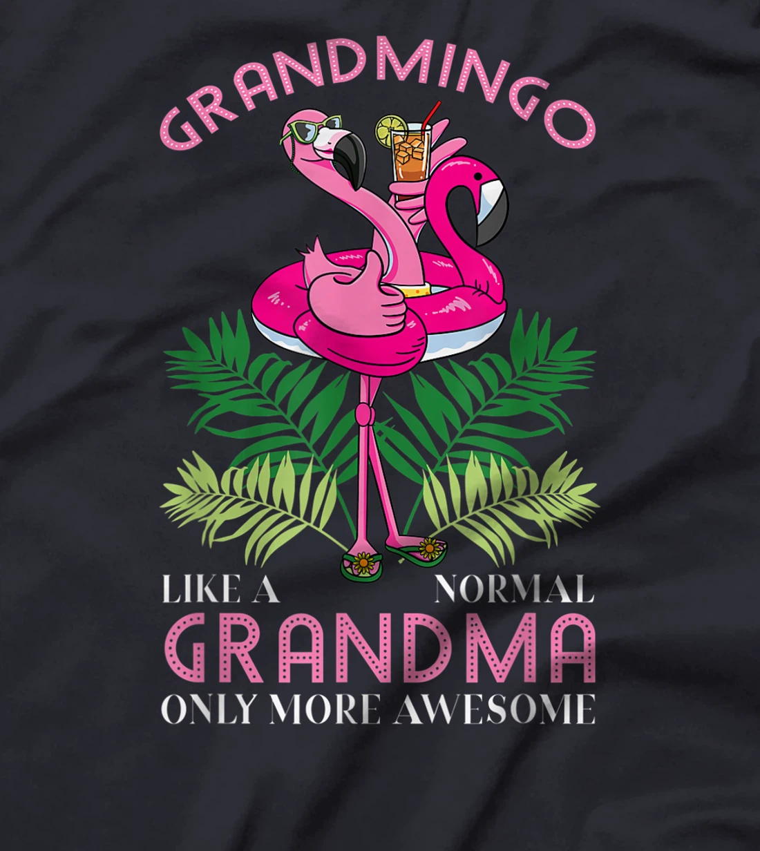 Grandmingo Grandmother Flamingo Lover Gramma Grandma Granny T-Shirt