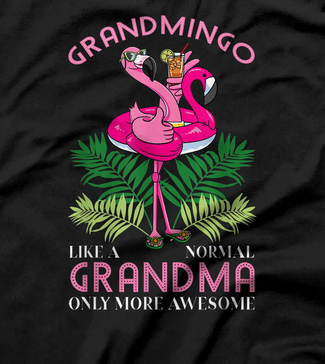 Grandmingo Grandmother Flamingo Lover Gramma Grandma Granny T-Shirt