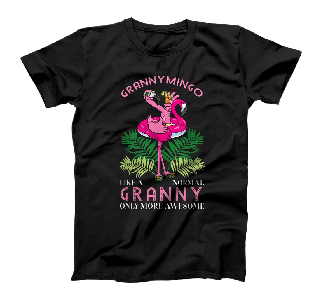 Grannymingo Grandmother Flamingo Lover Gramma Grandma Granny T-Shirt