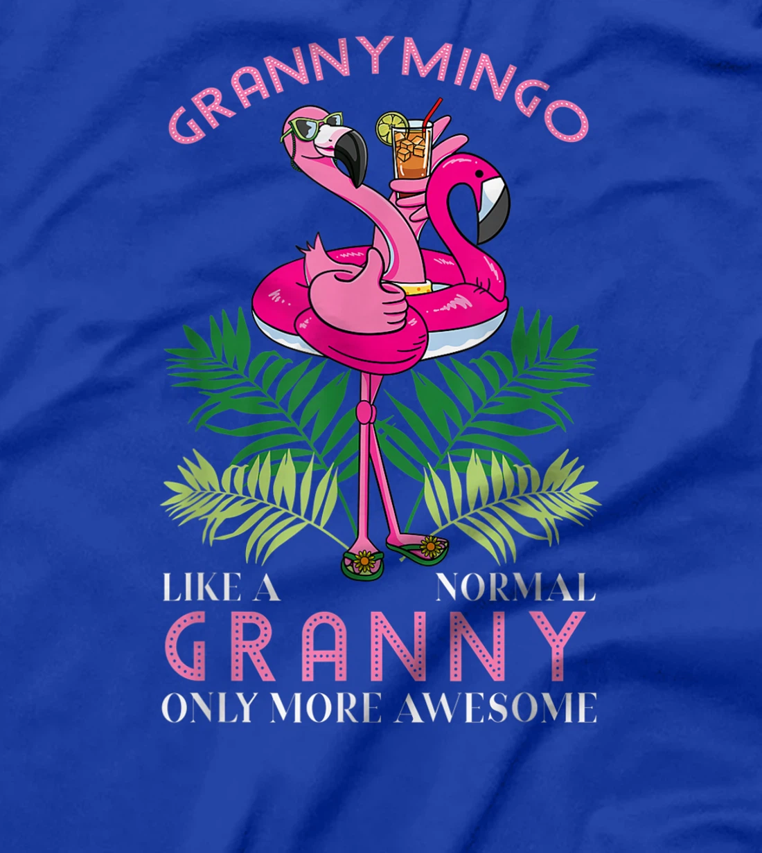 Grannymingo Grandmother Flamingo Lover Gramma Grandma Granny T-Shirt