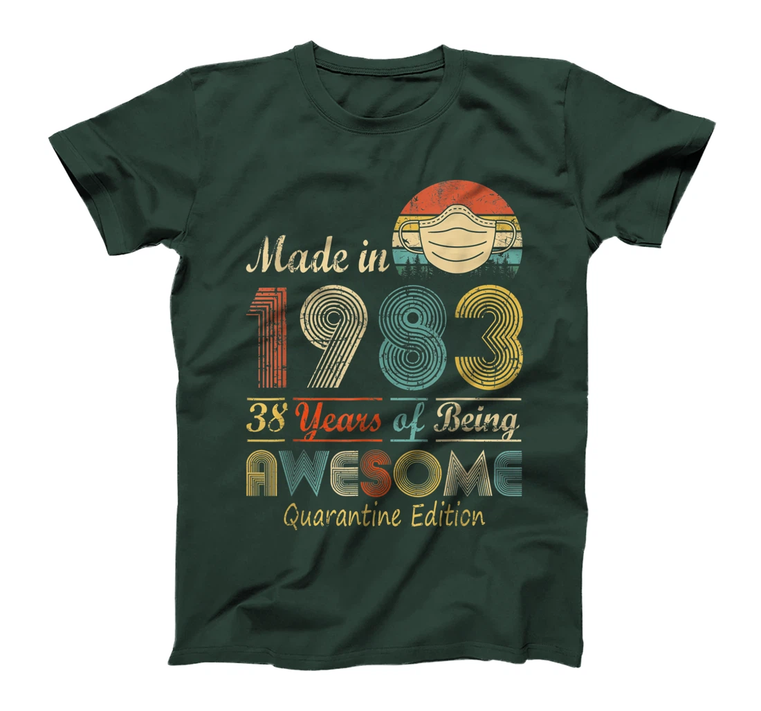 Made In 1983 38th Birthday Quarantine Gift 38 Years Old T-Shirt