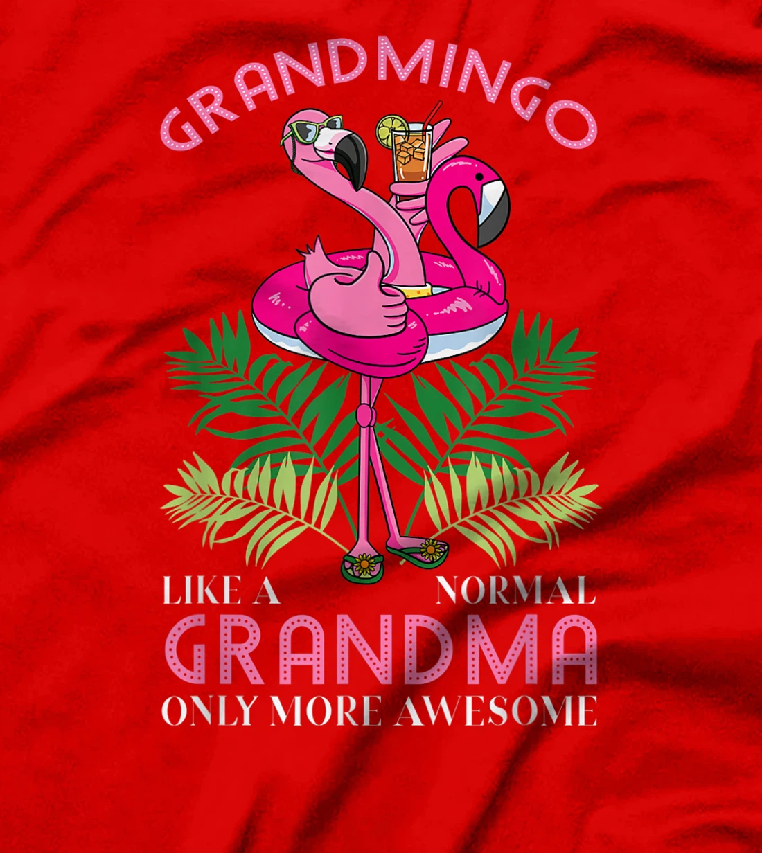 Grandmingo Grandmother Flamingo Lover Gramma Grandma Granny T-Shirt