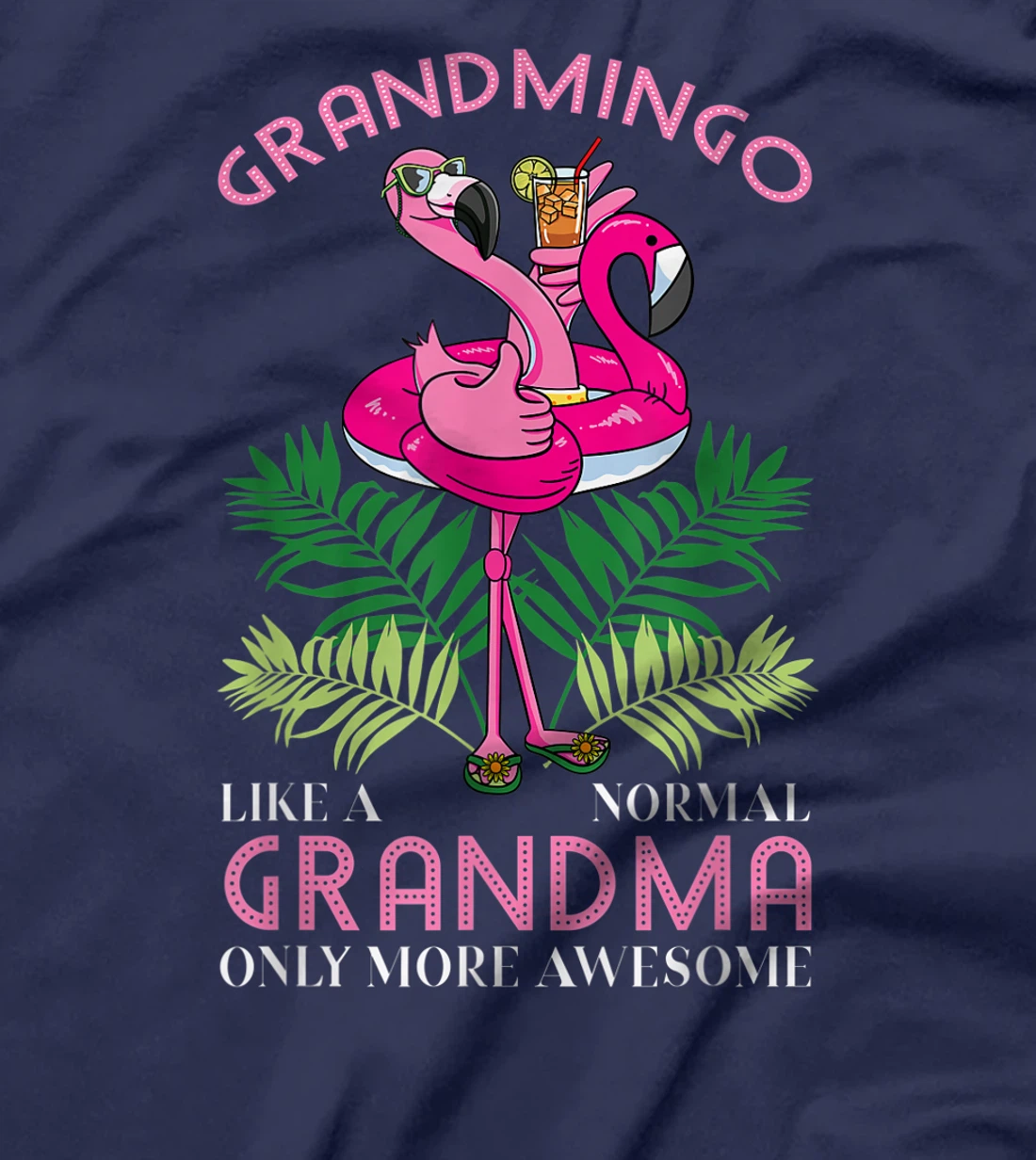 Grandmingo Grandmother Flamingo Lover Gramma Grandma Granny T-Shirt