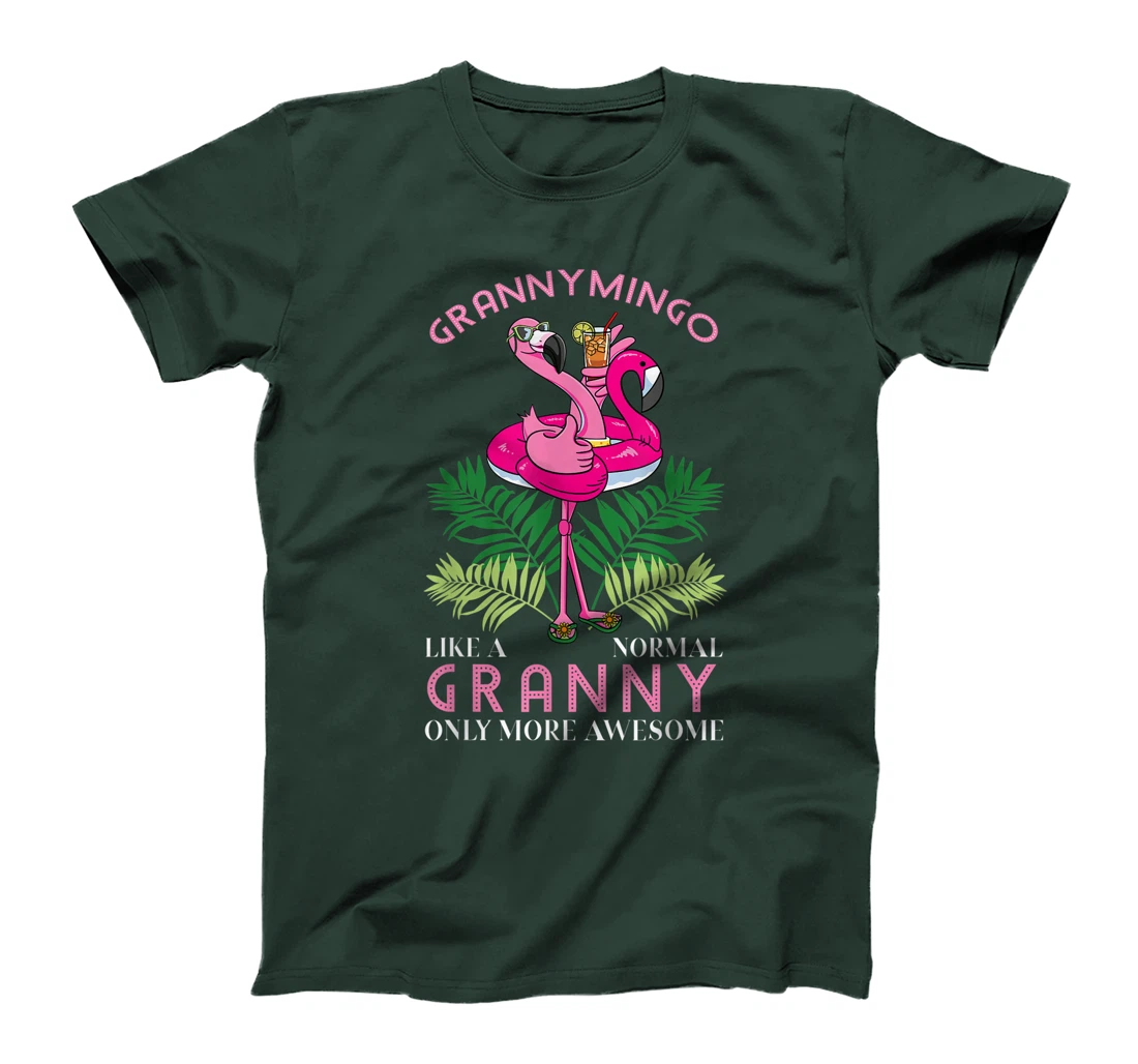 Grannymingo Grandmother Flamingo Lover Gramma Grandma Granny T-Shirt