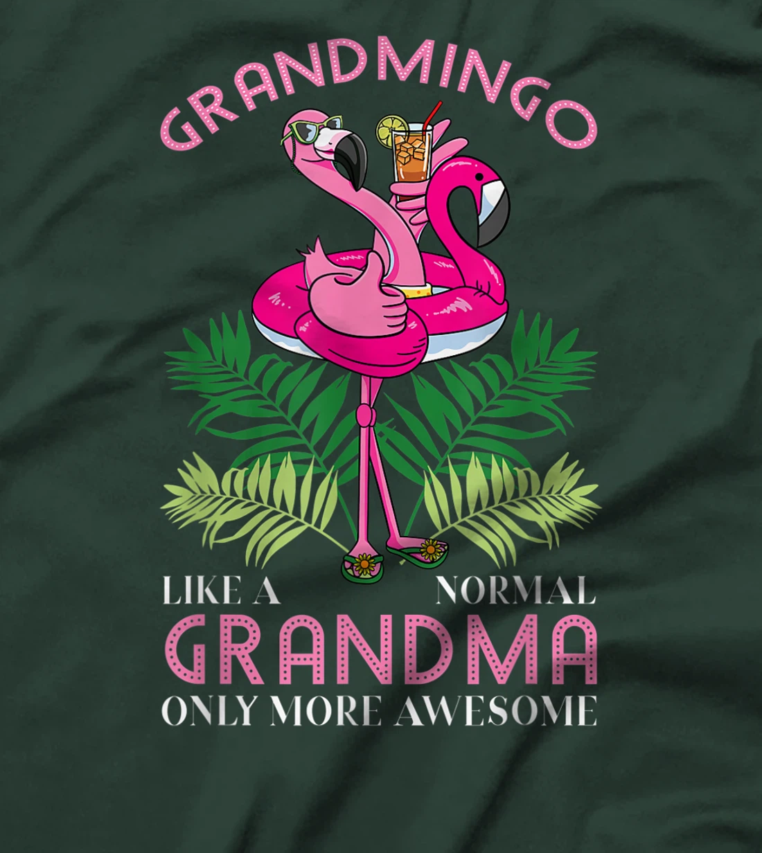 Grandmingo Grandmother Flamingo Lover Gramma Grandma Granny T-Shirt