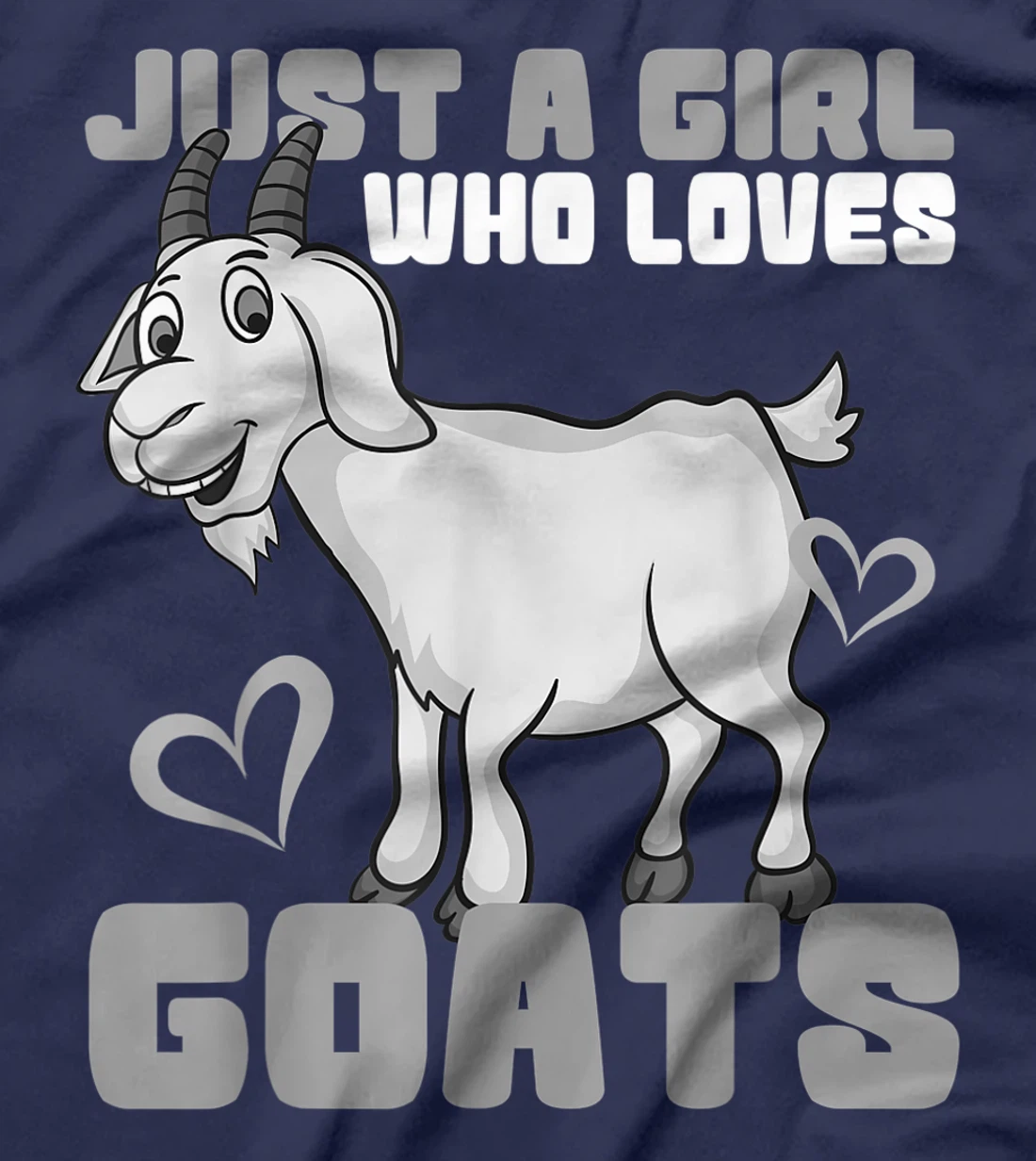 Funny Goat Gift Girls Women Kids Cool Goat Lover Farm Ladies T-Shirt