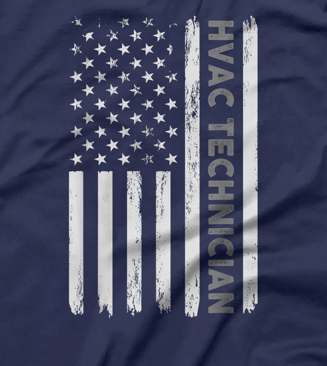 US HVAC Technician Gift For USA Repairman Men Fourth Of July T-Shirt