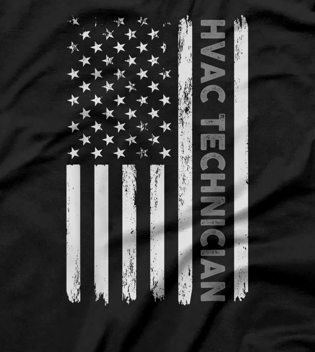 US HVAC Technician Gift For USA Repairman Men Fourth Of July T-Shirt