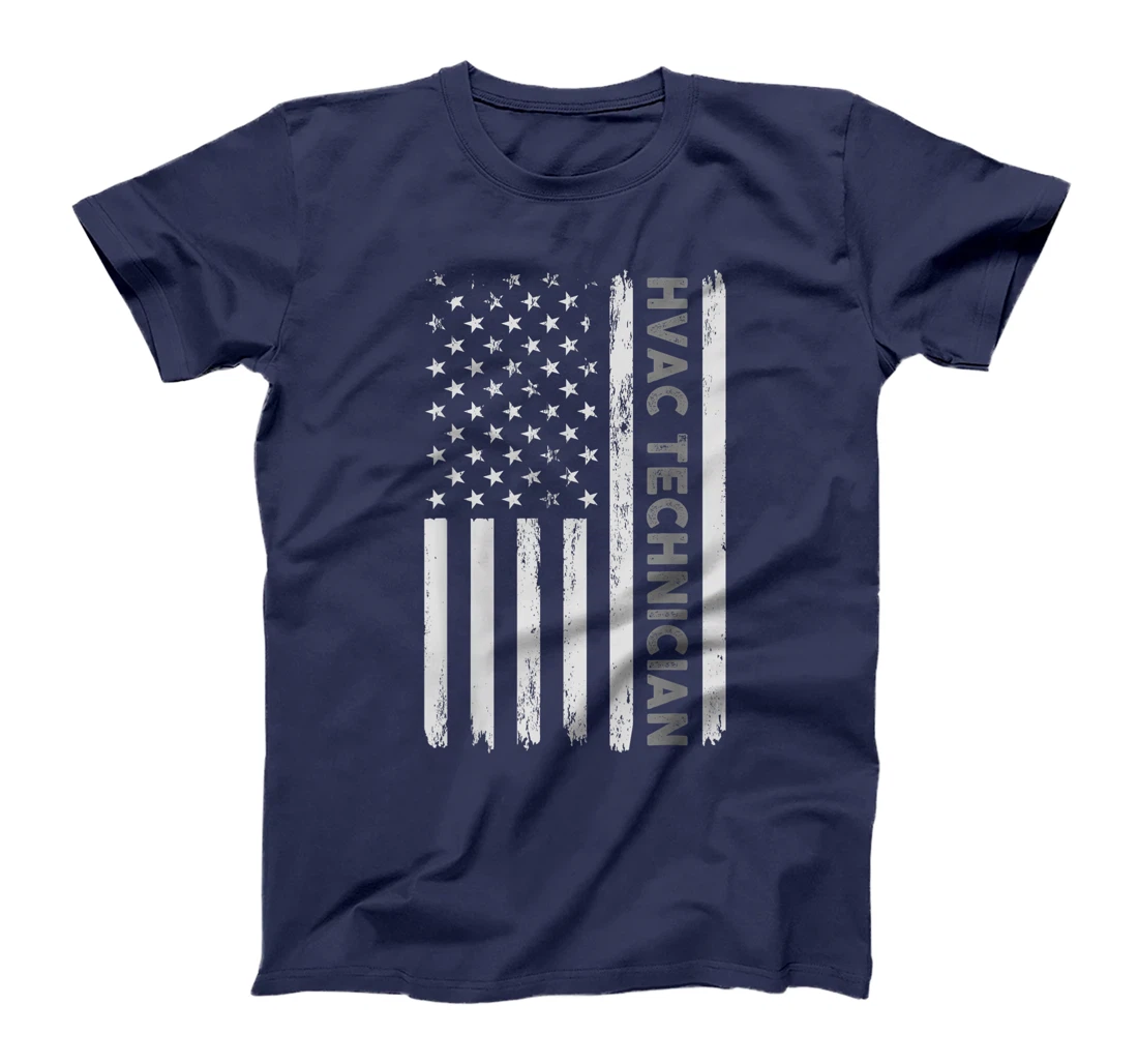 US HVAC Technician Gift For USA Repairman Men Fourth Of July T-Shirt