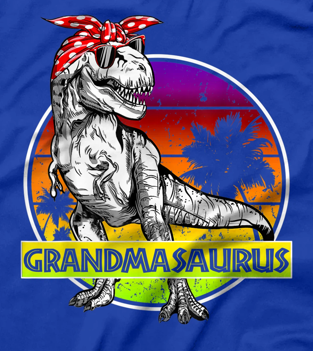 Grandmasaurus T-Rex Dinosaur Funny Grandma Saurus Family T-Shirt