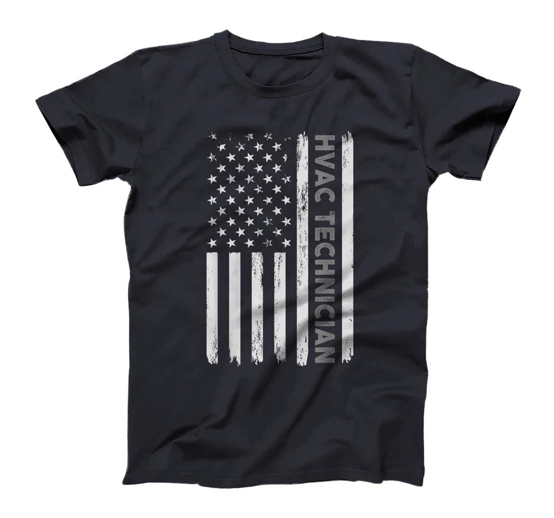US HVAC Technician Gift For USA Repairman Men Fourth Of July T-Shirt
