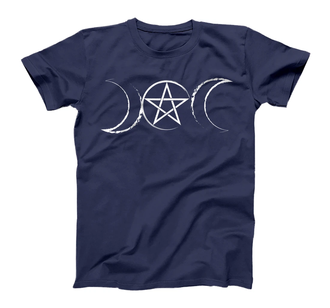 Wiccan and witchcraft triple moon and pentacle T-Shirt