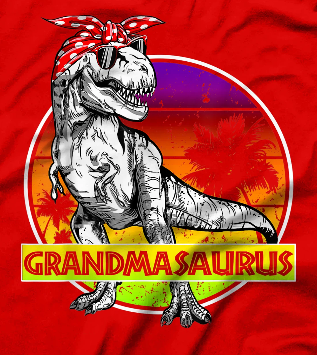 Grandmasaurus T-Rex Dinosaur Funny Grandma Saurus Family T-Shirt