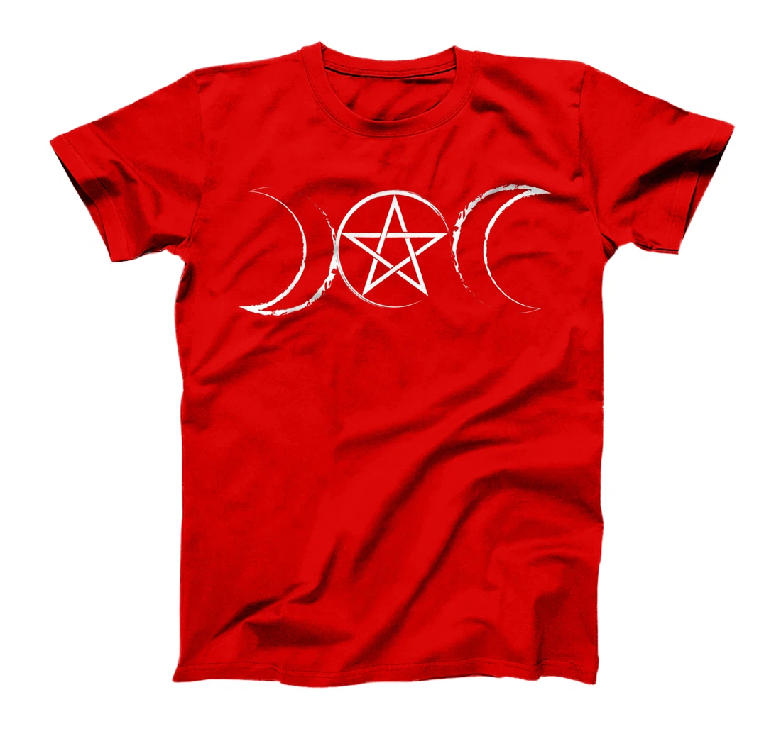 Wiccan and witchcraft triple moon and pentacle T-Shirt