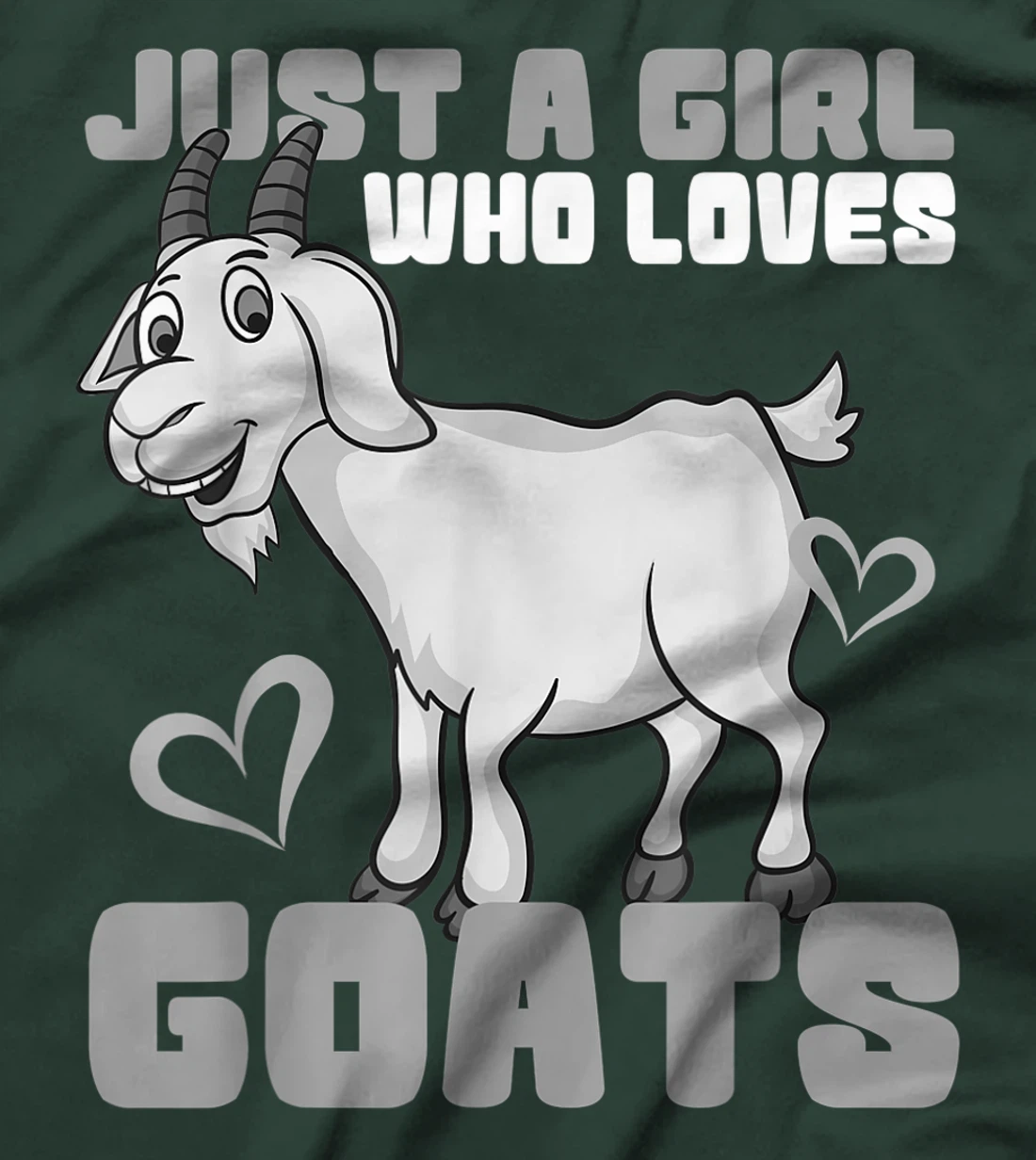 Funny Goat Gift Girls Women Kids Cool Goat Lover Farm Ladies T-Shirt