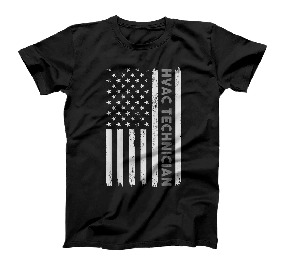 US HVAC Technician Gift For USA Repairman Men Fourth Of July T-Shirt