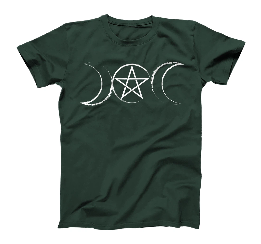 Wiccan and witchcraft triple moon and pentacle T-Shirt