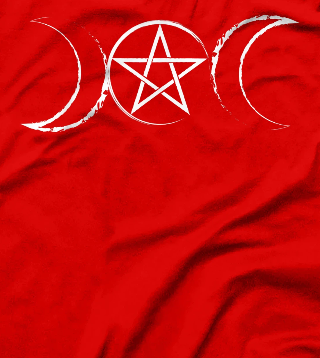 Wiccan and witchcraft triple moon and pentacle T-Shirt