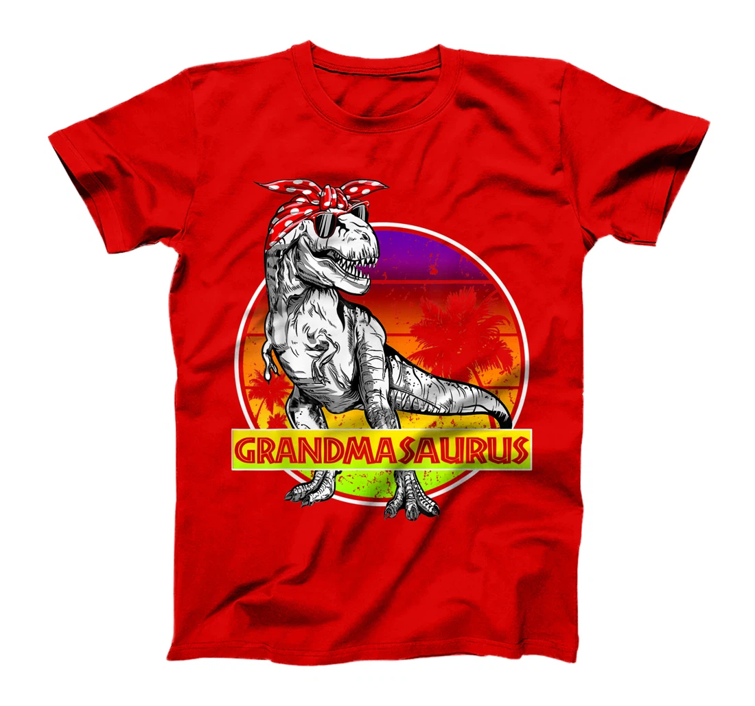 Grandmasaurus T-Rex Dinosaur Funny Grandma Saurus Family T-Shirt