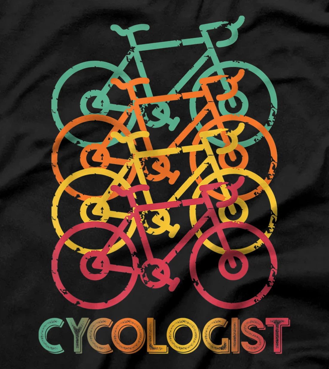 Cycologist Retro Vintage Cyclist MTB Funny Cycling Gift T-Shirt
