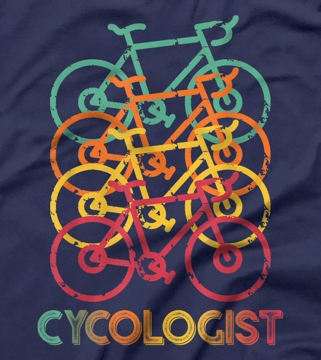 Cycologist Retro Vintage Cyclist MTB Funny Cycling Gift T-Shirt