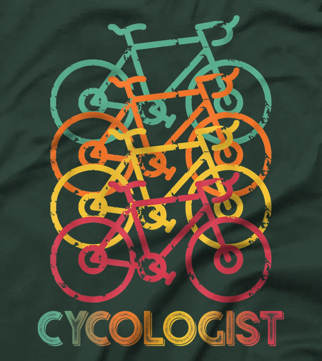 Cycologist Retro Vintage Cyclist MTB Funny Cycling Gift T-Shirt