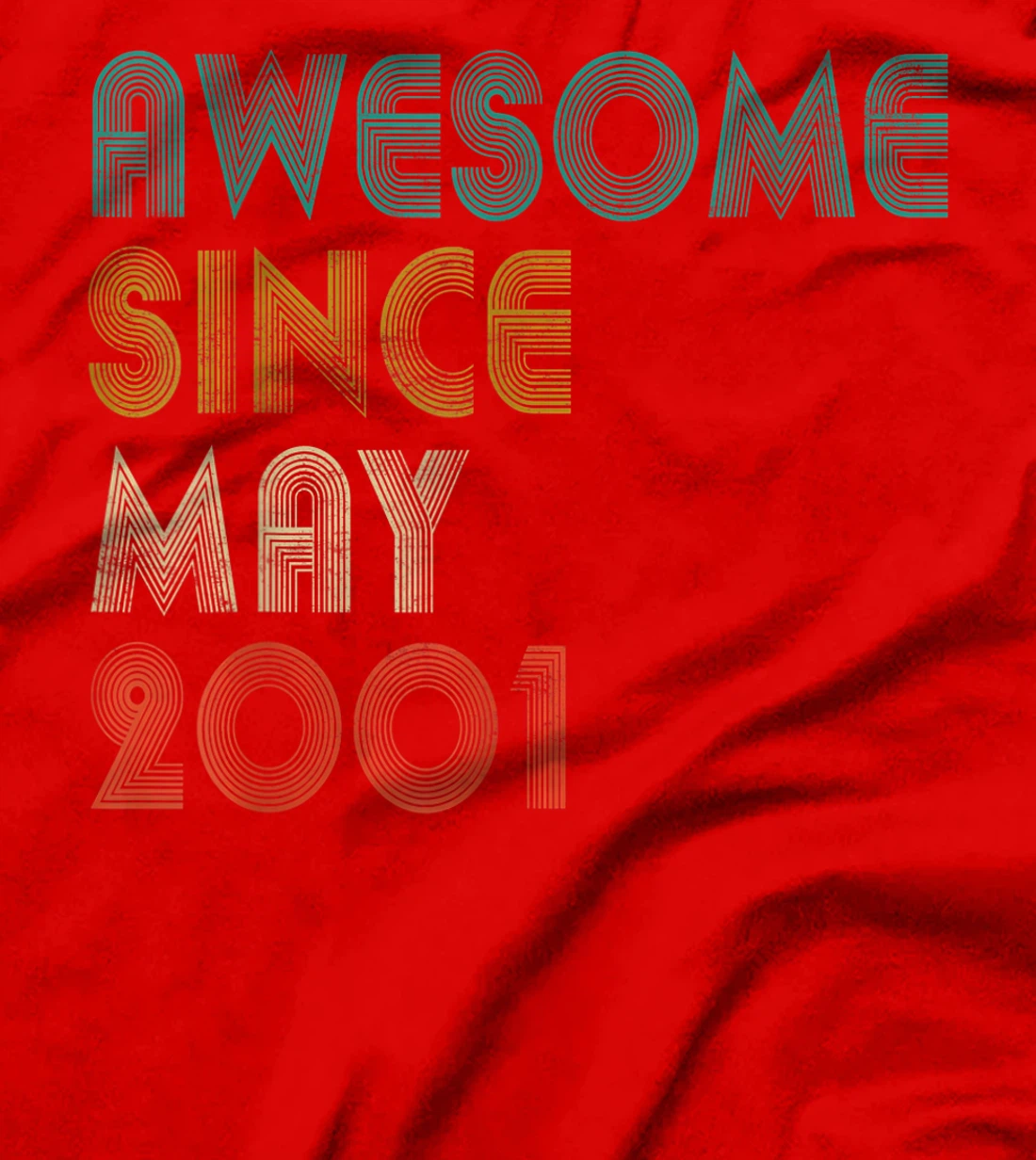 Awesome Since May 2001 Decoration 20th Birthday 20 Years Old T-Shirt