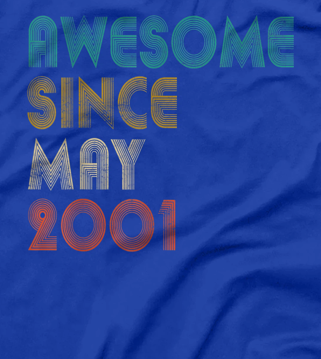 Awesome Since May 2001 Decoration 20th Birthday 20 Years Old T-Shirt