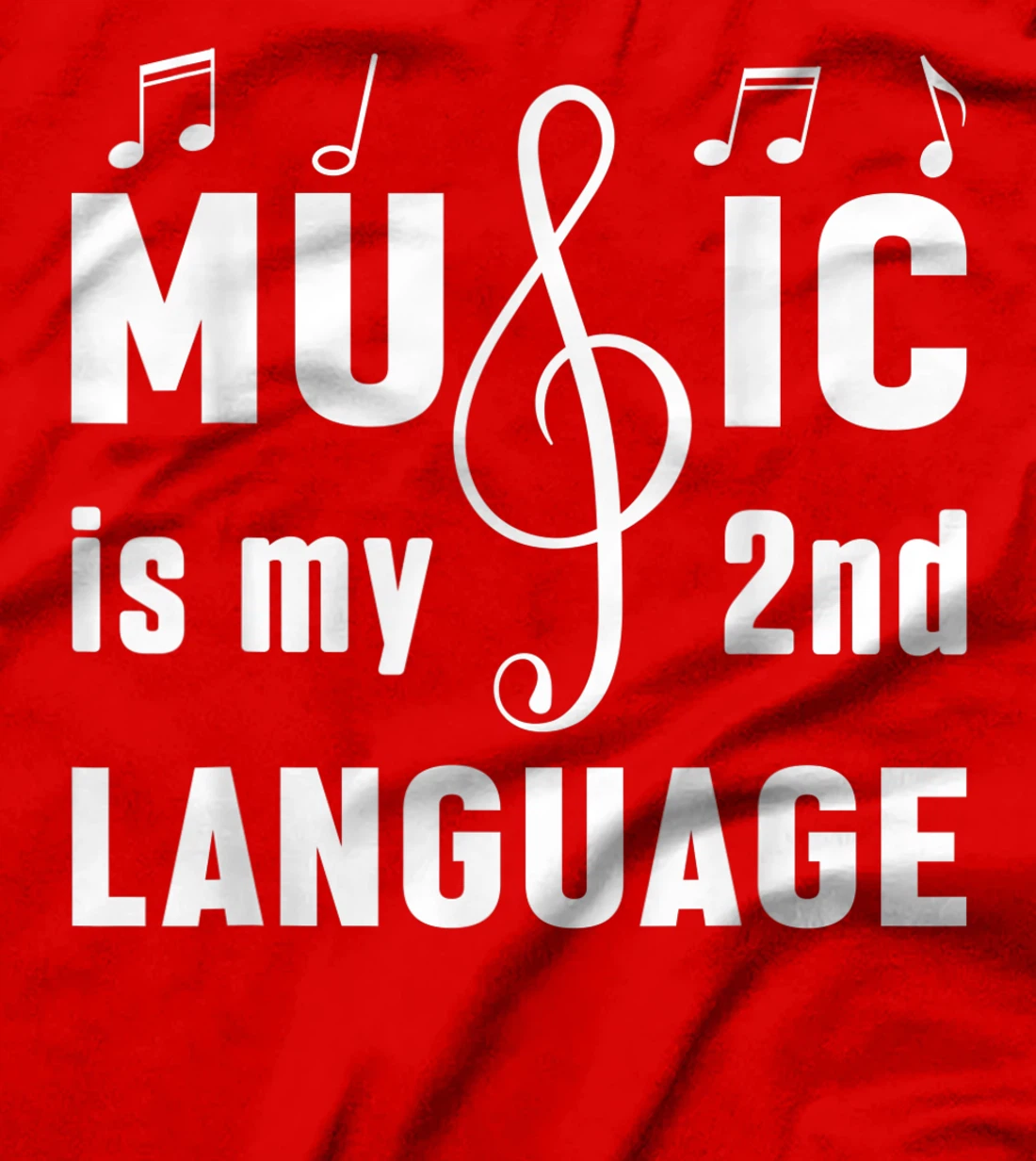 Music Is My 2nd Language Tech Musical Music Lover Studio T-Shirt