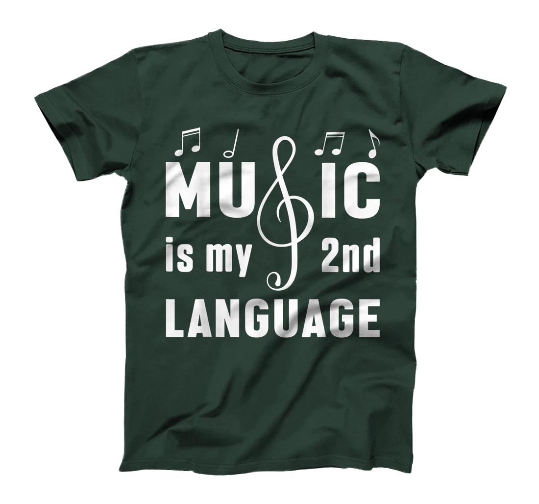 Music Is My 2nd Language Tech Musical Music Lover Studio T-Shirt