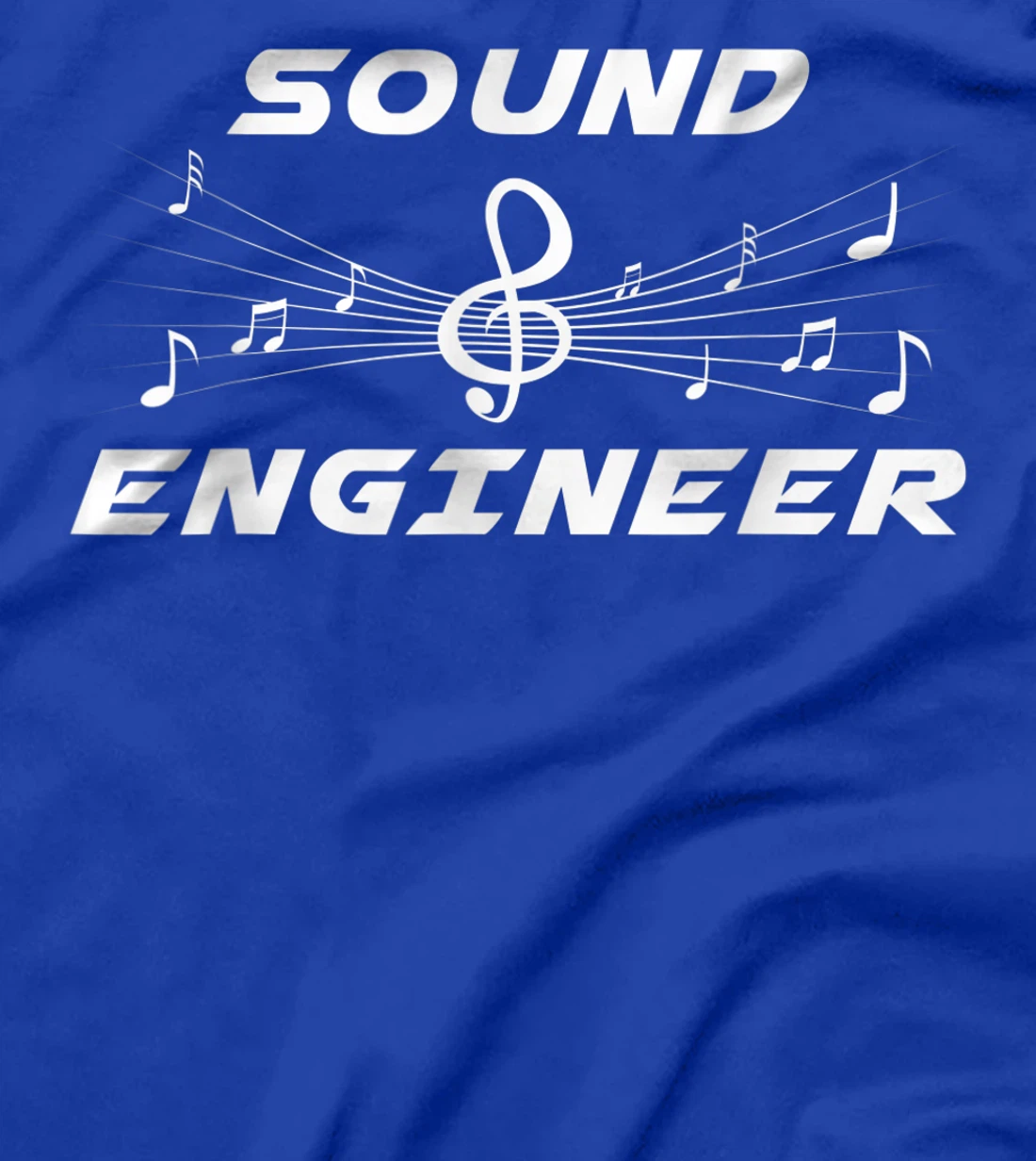 Sound Engineer Musical Notes Clef Musical Tech Worker T-Shirt
