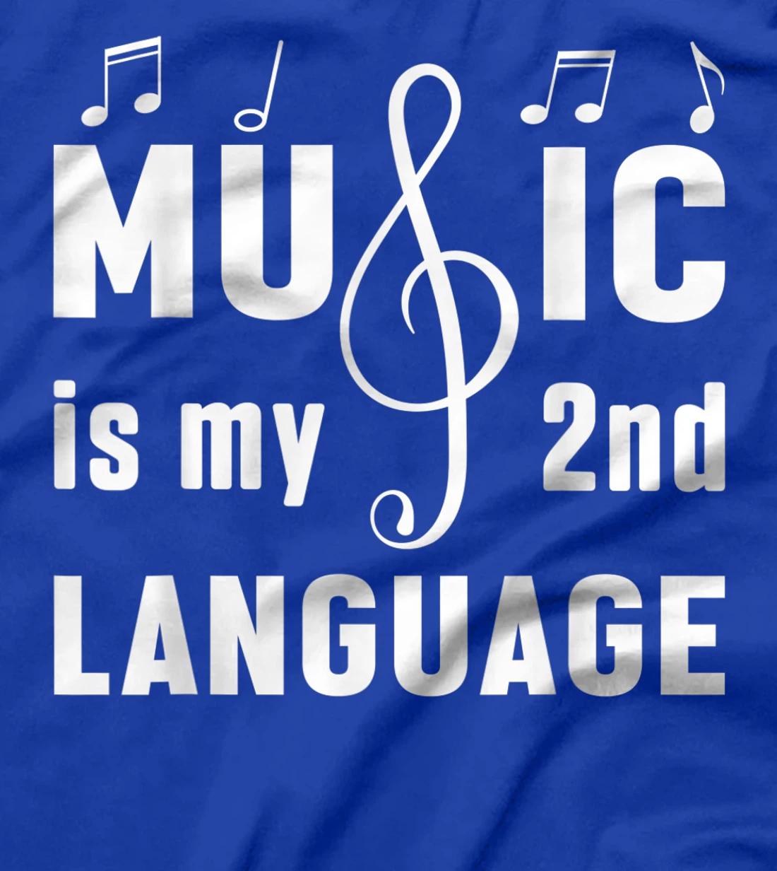Music Is My 2nd Language Tech Musical Music Lover Studio T-Shirt