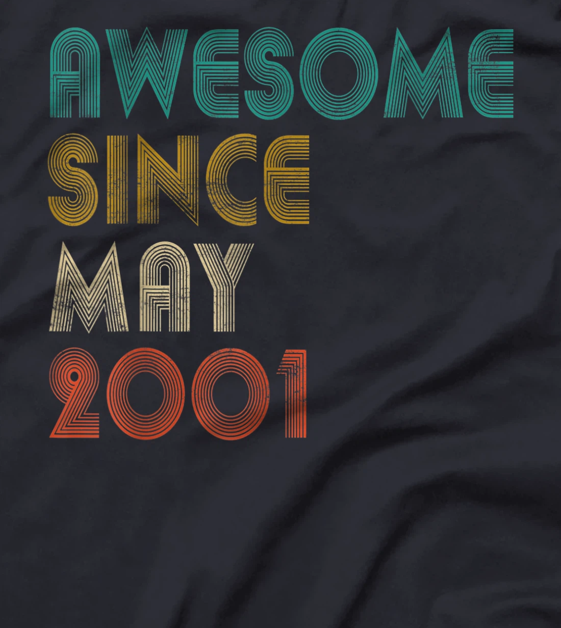 Awesome Since May 2001 Decoration 20th Birthday 20 Years Old T-Shirt