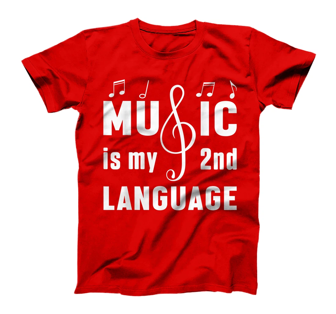 Music Is My 2nd Language Tech Musical Music Lover Studio T-Shirt