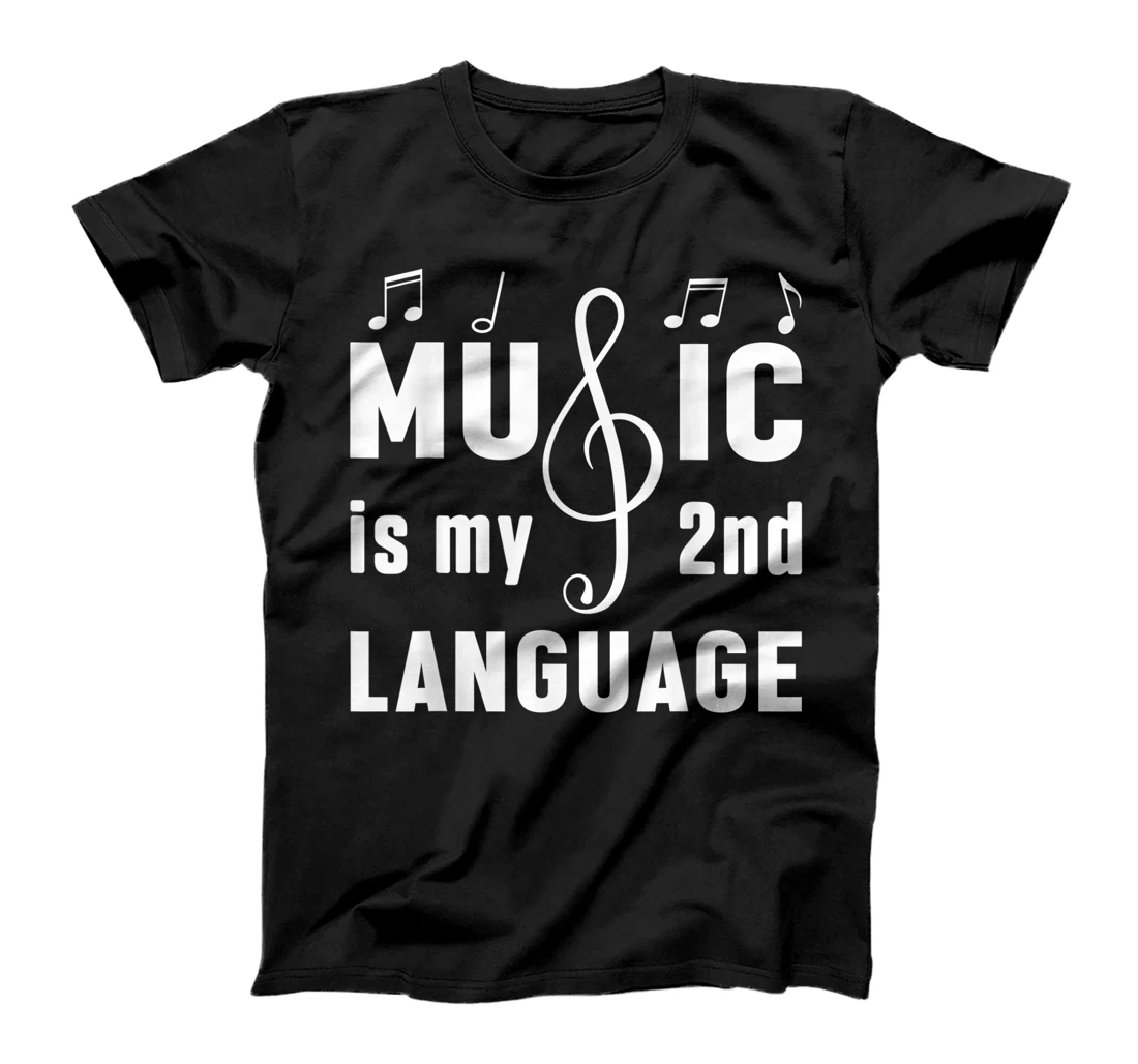 Music Is My 2nd Language Tech Musical Music Lover Studio T-Shirt